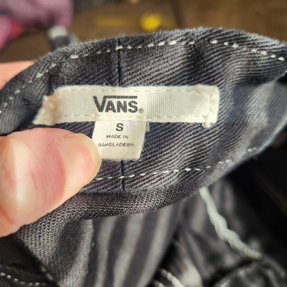 Vans Brighton High Waist Black Zip Up Mini Skirt Retro Flower Colorful 90s - Picture 4 of 15